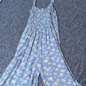 Lily Rose Light Blue Floral Jumpsuit